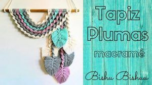 Tapiz de plumas en macramé paso a paso