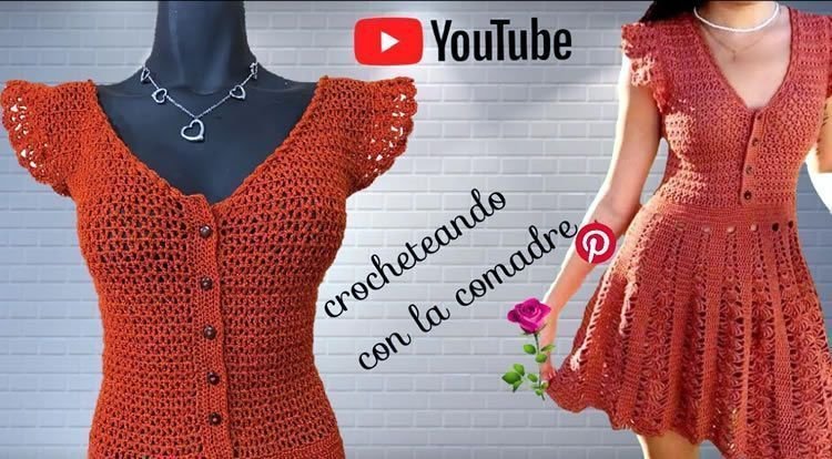 Vestido a crochet primavera verano -