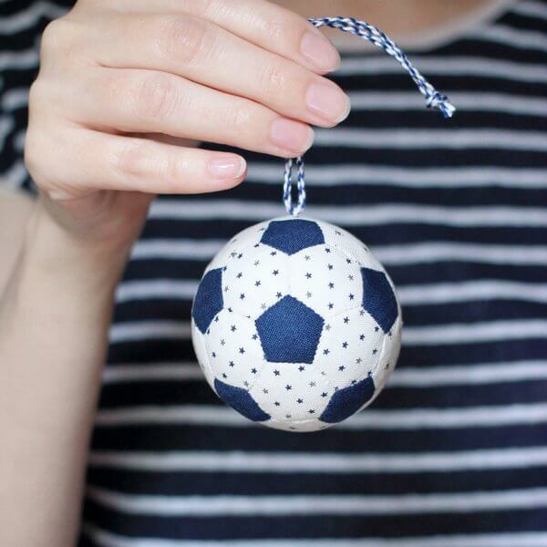 Balón de fútbol patchwork paso a paso