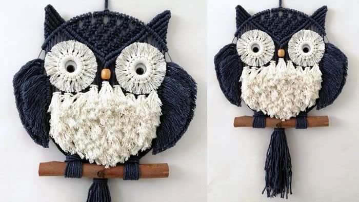 DIY Búho de la suerte en macramé