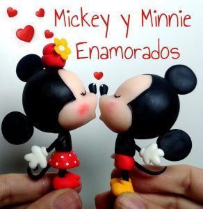 Mickey y Minnie Enamorados kawaii