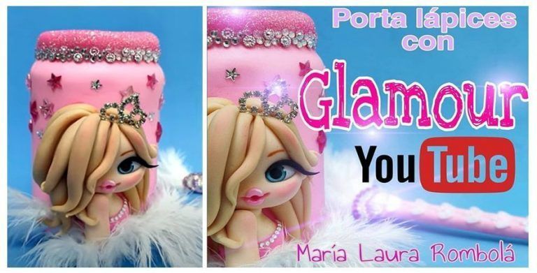 Porta lápices chica glamour porcelana fría