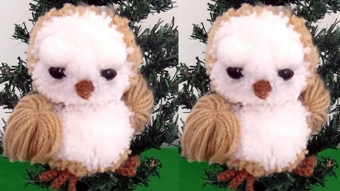 DIY Búhos de la suerte con lana