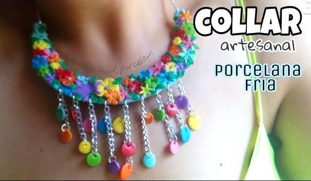 DIY Collar artesanal de porcelana fría