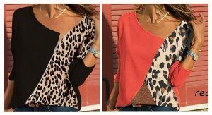 Blusa asimétrica patchwork con patrones