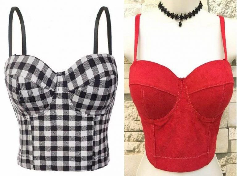 Top corpiño para mujer con patrones