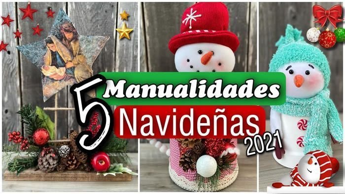 5 Manualidades Navideñas fáciles