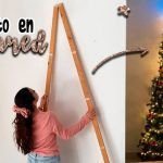 Árbol de Navidad en la pared DIY