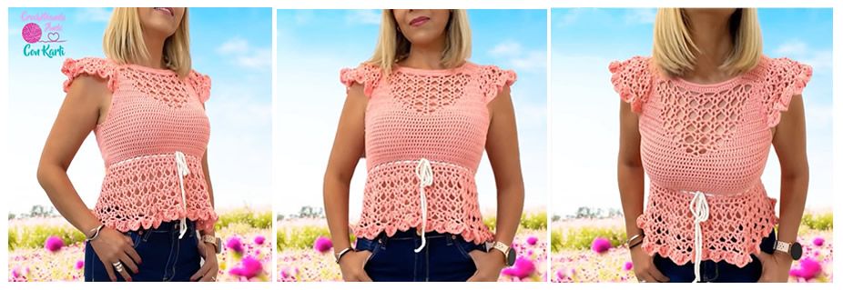 DIY Blusa a crochet modelo Ternura