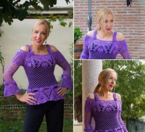 Blusa Frida a crochet DIY paso a paso