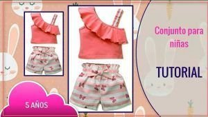 DIY Conjunto para niñas de 5 años paso a paso