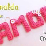 DIY Letras tejidas a crochet paso a paso