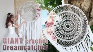 DIY Atrapa sueños gigante a crochet paso a paso