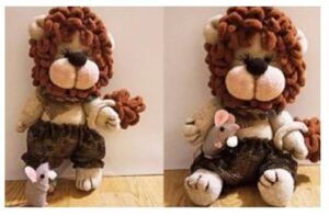 DIY León con unos calcetines paso a paso