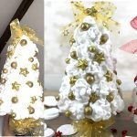 Árbol de Navidad con discos desmaquillantes