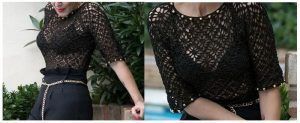 Blusa de fiesta a crochet DIY paso a paso