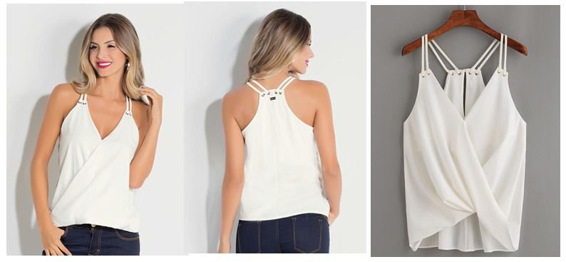 Blusa sencilla sales de tiras