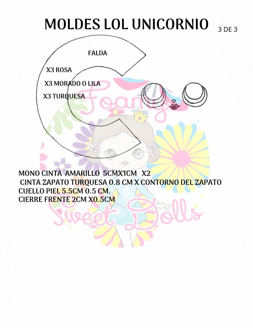 moldes fofucha lol 3