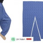 Shalwar con bolsillos con DIY cortar y coser