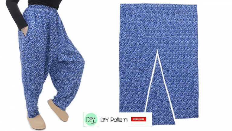 Shalwar con bolsillos con DIY cortar y coser