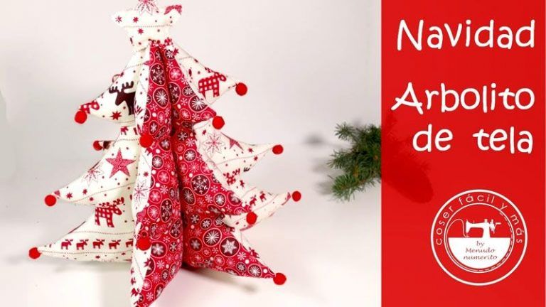 Árbol de Navidad de tela DIY y patrones gratis