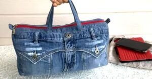 DIY Bolso Jeans de mano reciclando un pantalón