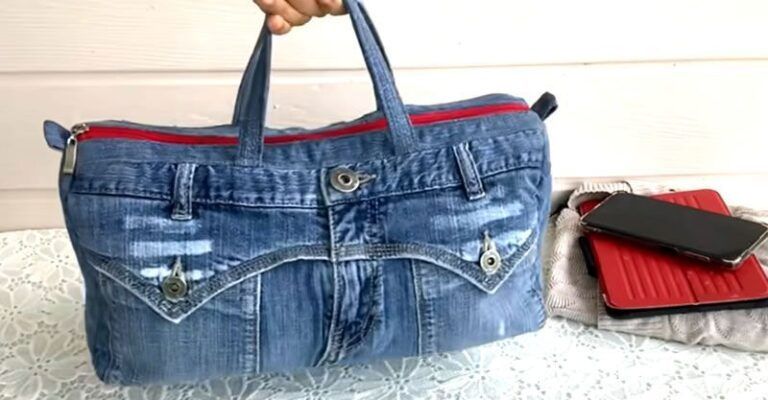 DIY Bolso Jeans de mano reciclando un pantalón