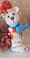 Bota Oso Navideño en Goma Eva DIY
