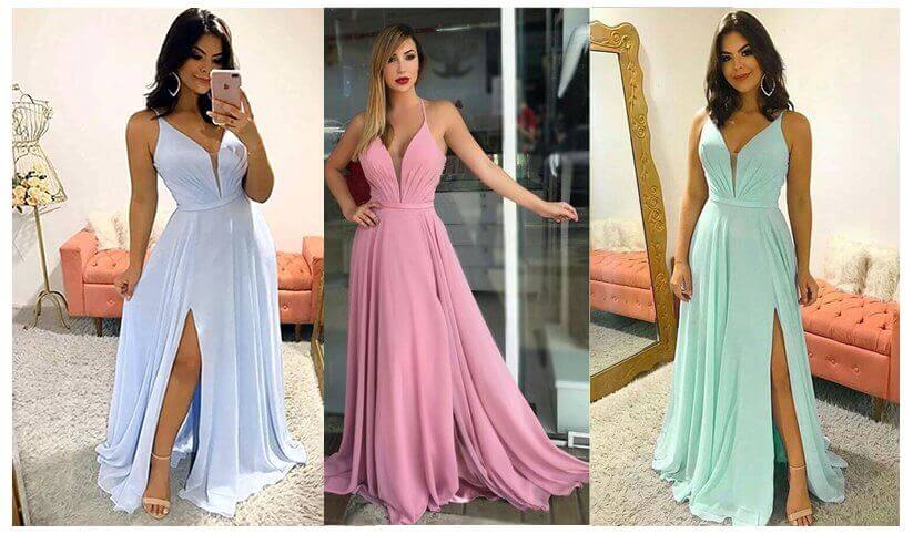 Vestido de fiesta drapeado en la cintura con patrón