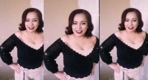 Blusa Joali cruzada con escote a crochet