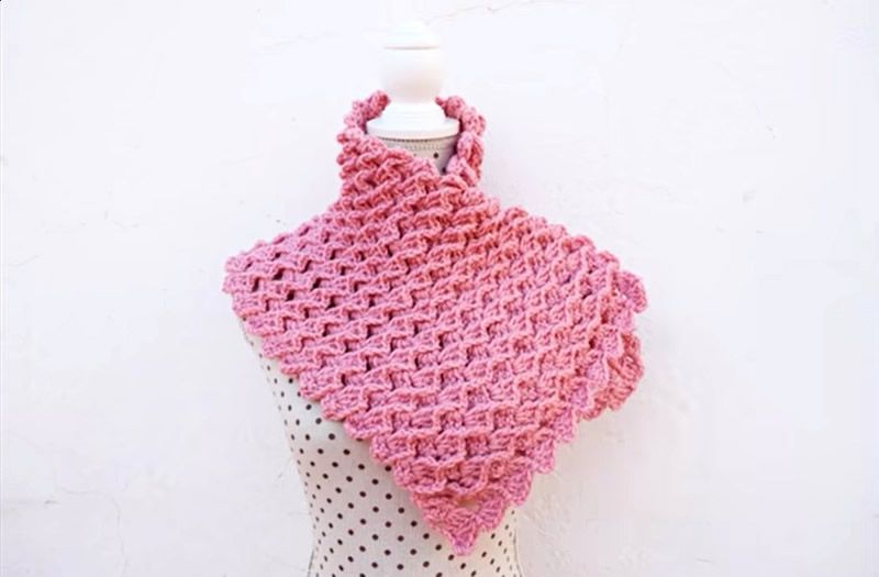 Bufanda cuello crochet