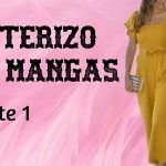 Enterizo con escote cuadrado y mangas acampanadas
