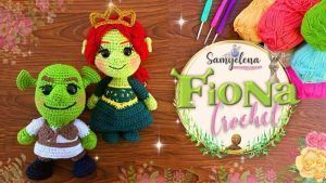 Fiona y Shrek amigurumi paso a paso