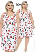 Vestido tubo talla grande con patrón
