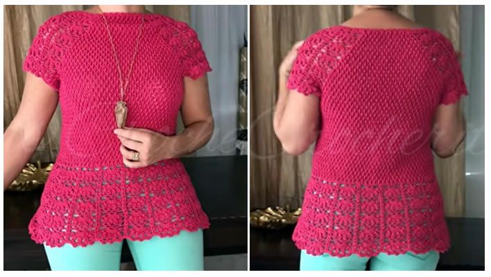 Blusa calada a crochet muy fácil DIY paso a paso