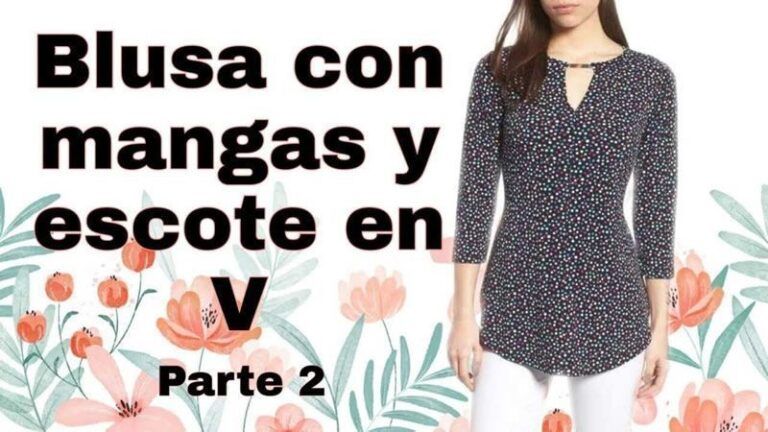 Blusa con escote V fácil paso a paso