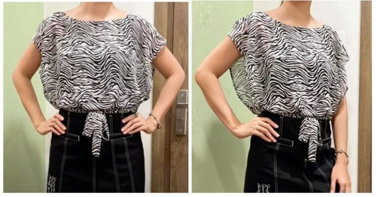 Blusa súper fácil de hacer DIY paso a paso