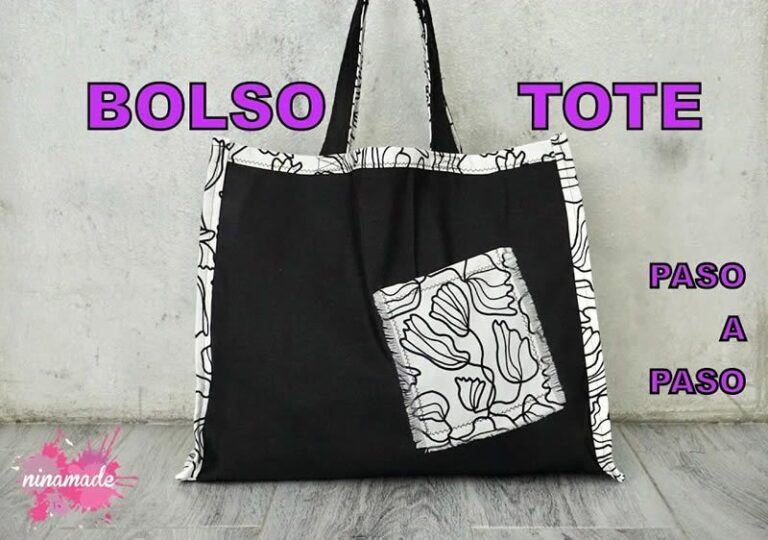 Bolso grande sin forro fácil de hacer paso a paso