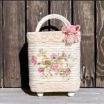 3 Cestas vintage reciclando garrafas