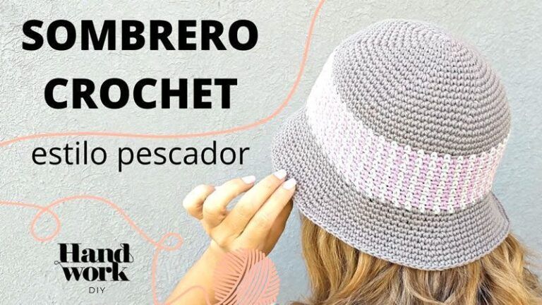 Sombrero a crochet estilo pescador DIY