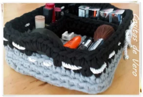 Organizador con trapillo DIY