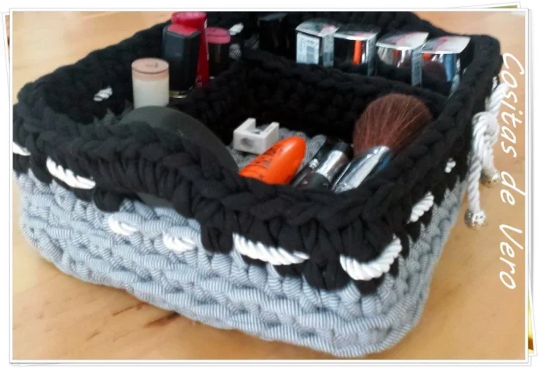 Organizador con trapillo DIY