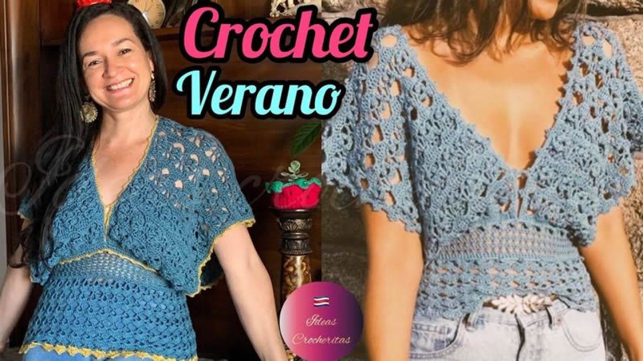 Blusa de verano a crochet DIY paso - gratis