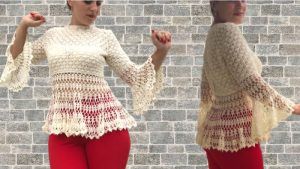 Blusa súper elegante a crochet DIY