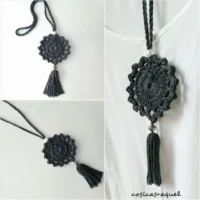 DIY Colgante de crochet