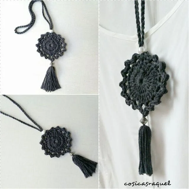 DIY Colgante de crochet