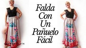 DIY Falda con un pañuelo paso a paso