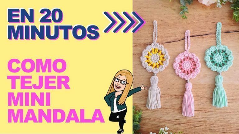 Mini mándala a crochet DIY paso a paso