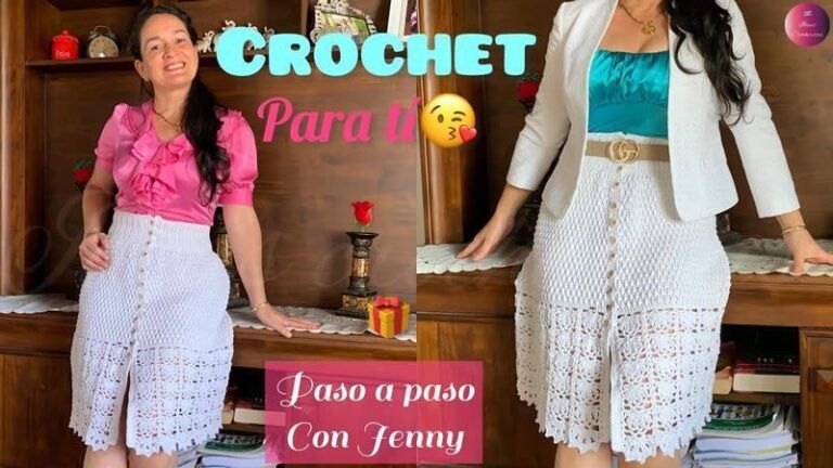 Falda a crochet DIY paso a paso