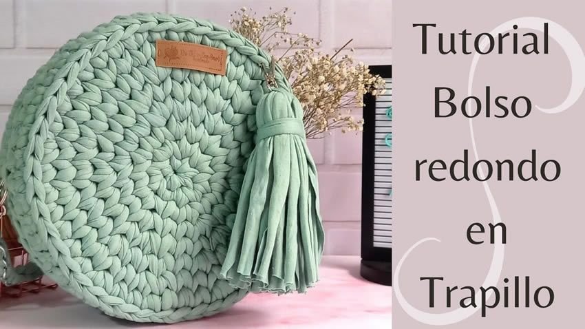 Bolso redondo a trapillo DIY